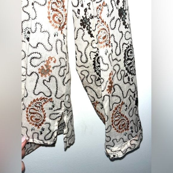 ISABEL MARANT ETOILE Beige Maria Shirt Size 34/XS - Picture 11 of 12